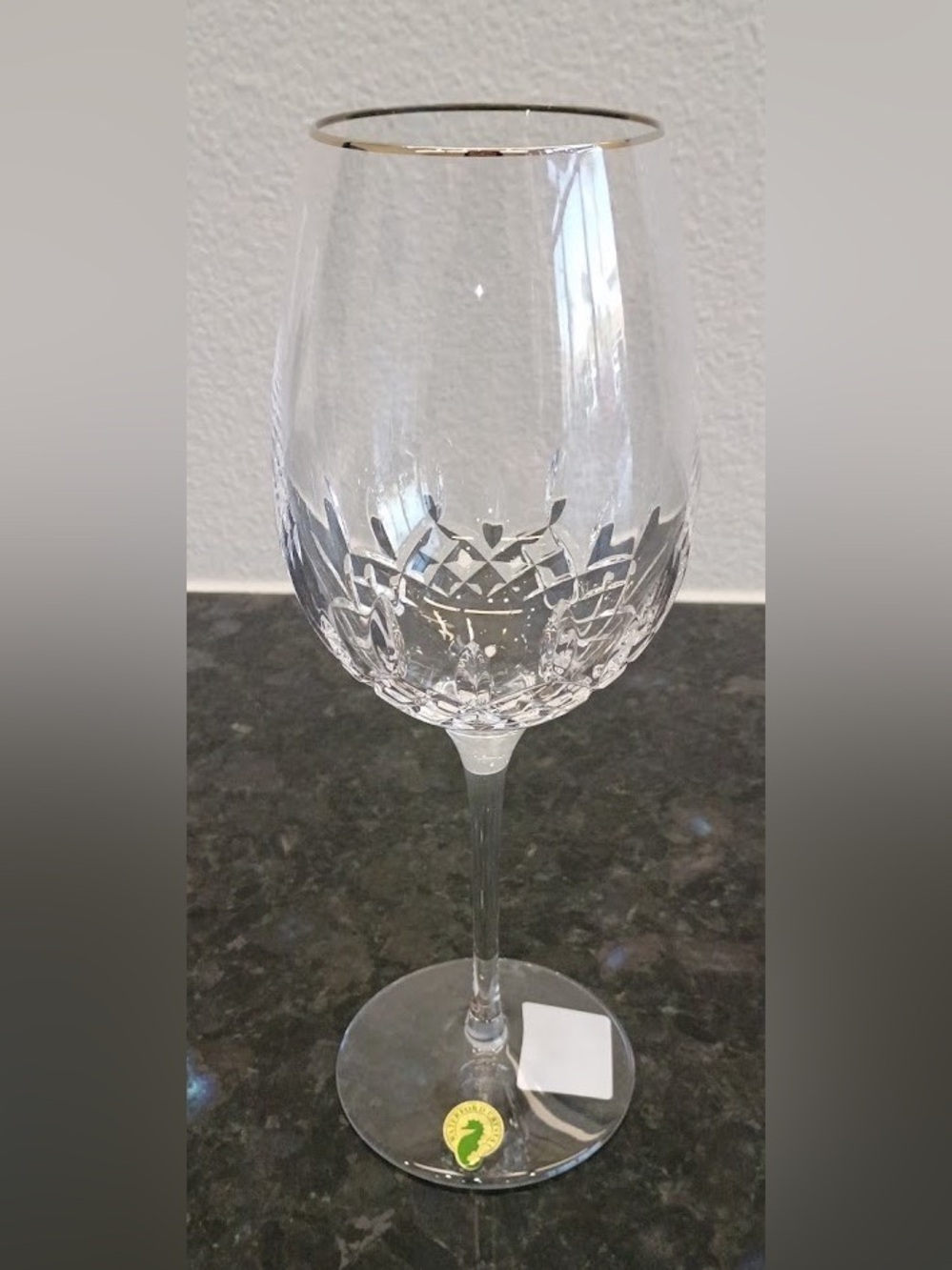 Waterford Lismore Essence Platinum Red Wine Goblet, NEW